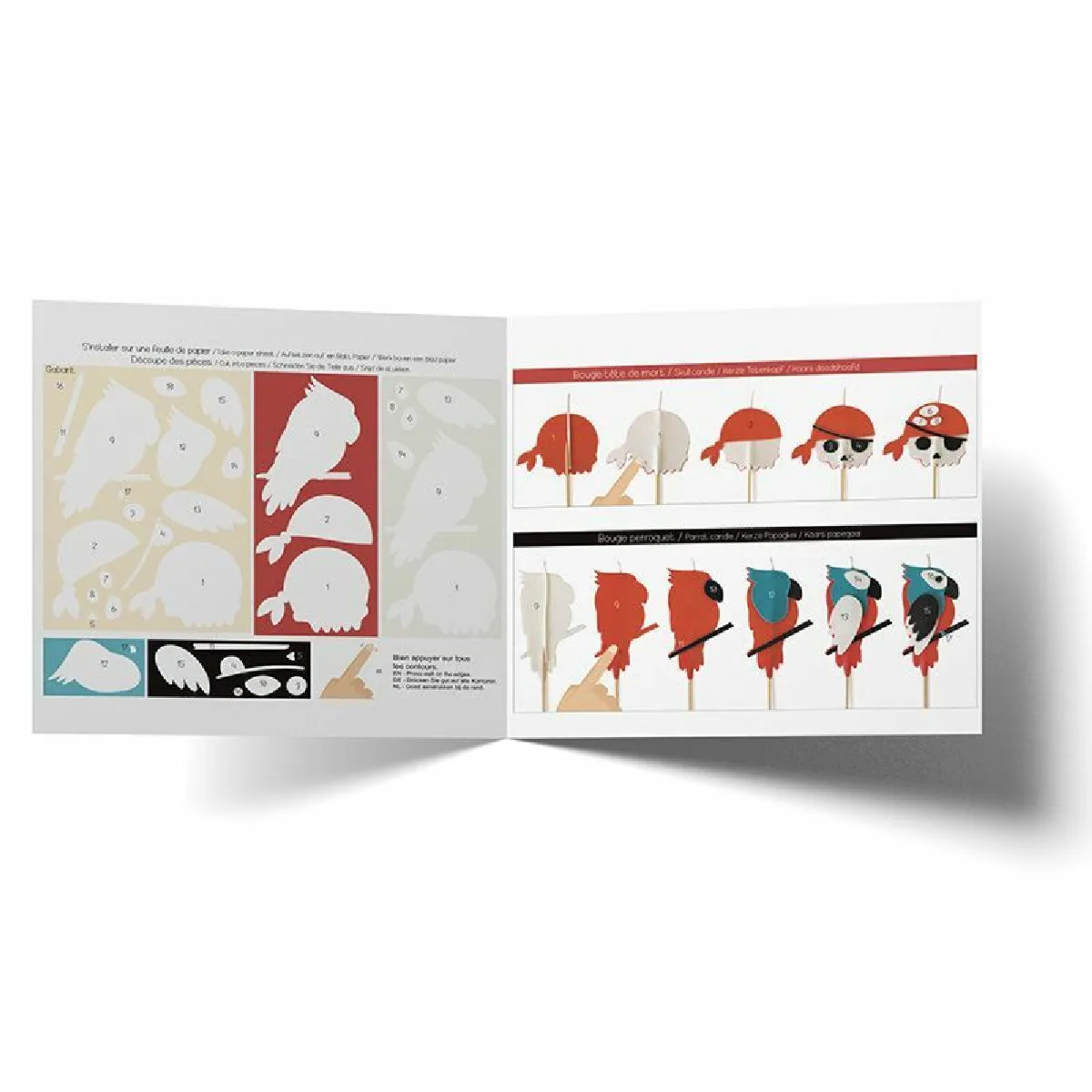 Graines Créatives Kit Bougies Anniversaire Pirate DIY