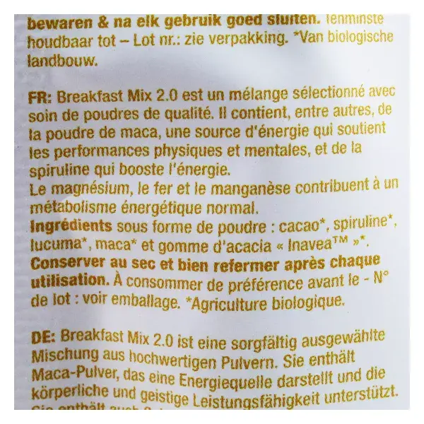 Purasana Breakfast Mix 2.0 Bio 200g