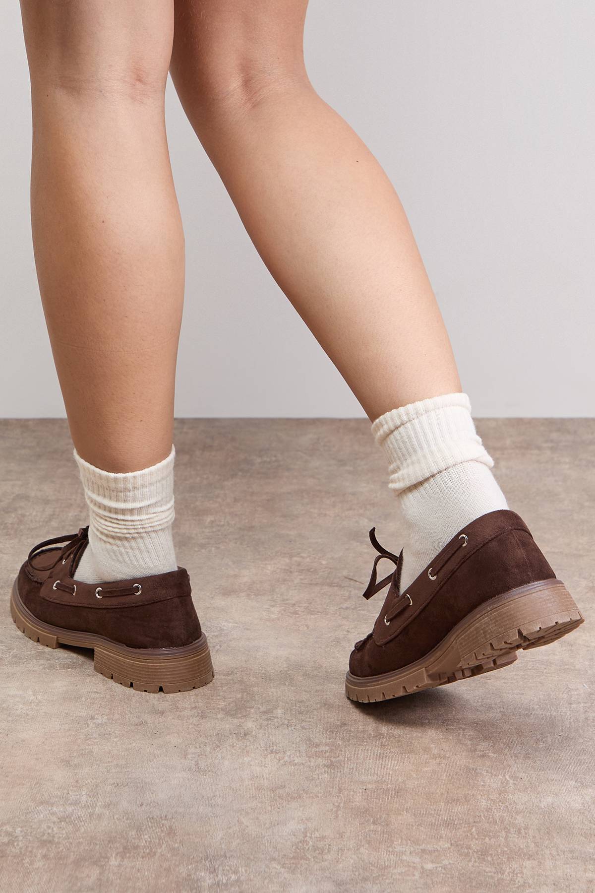 Oasis Chaussures Bateau Claire en synthétique à Semelle Épaisse