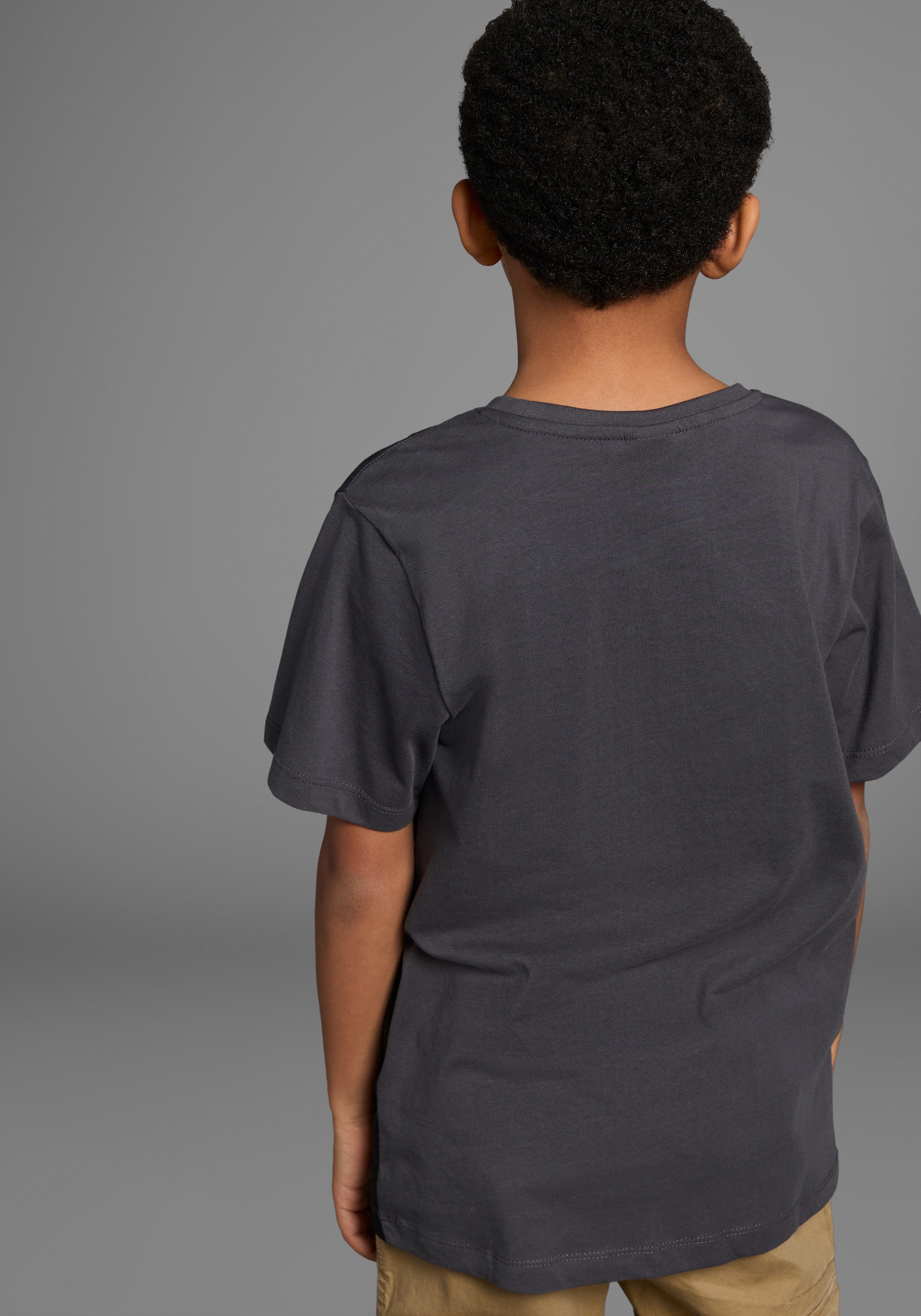KIDSWORLD T-Shirt »Fotoprint: LITTLE LIZARD«, Kurzarm, mit stylischem Leguan-Druck,  Rundhalsausschnitt