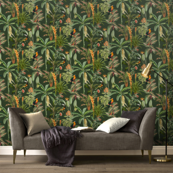 Vliesbehang Sarah groen 118152