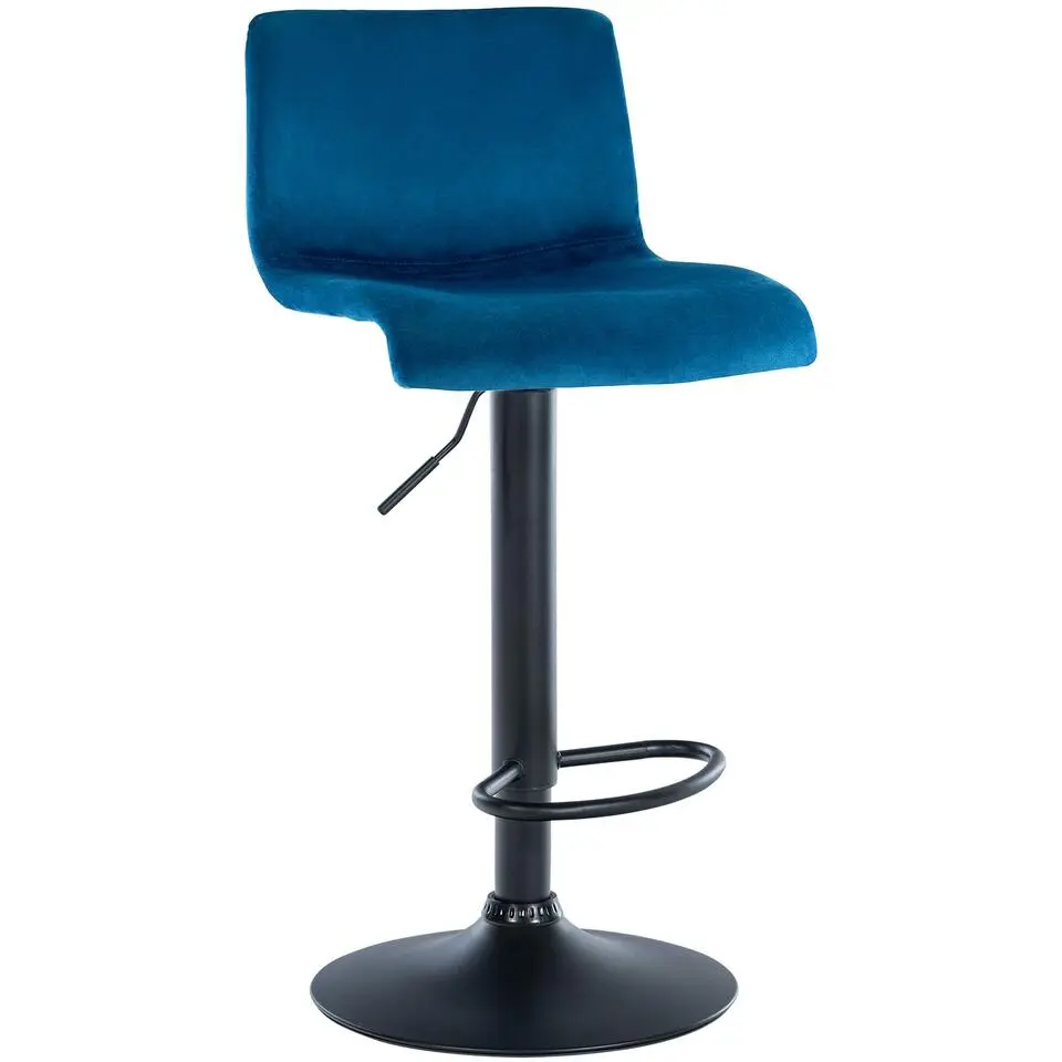 CLP Barkruk Hover Fluweel - blauw