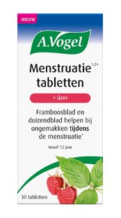 A.Vogel A. Vogel Menstruatie Tabletten   IJzer 30ST