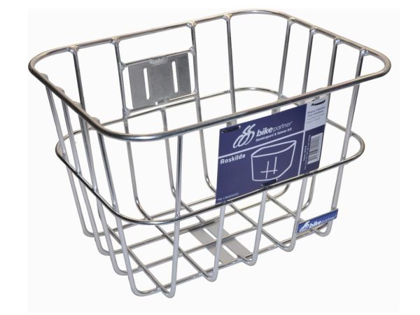 Bike Partner Roskilde  Alu Silver Frontkurv, 27L