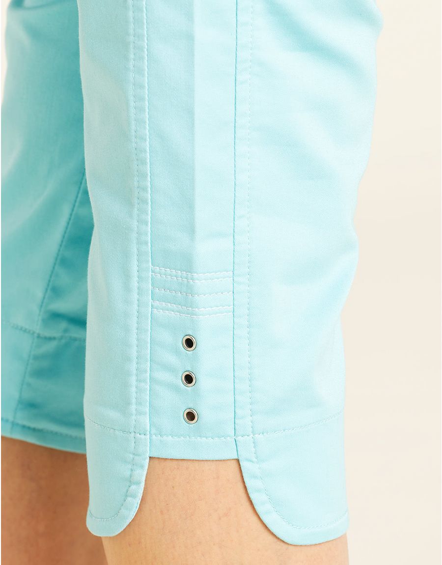Corsaire coton turquoise