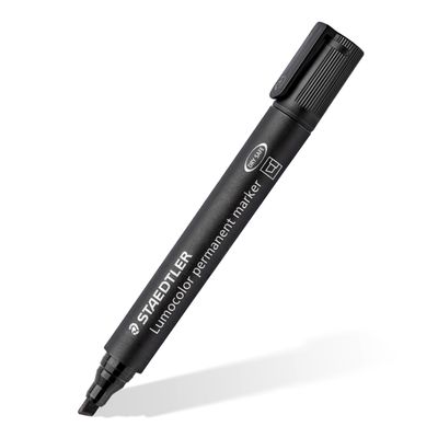 STAEDTLER Lumocolor 350 - Marqueur permanent - pointe biseau - noir