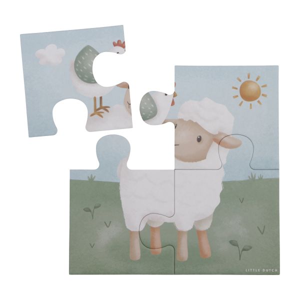 Little Dutch Little Farm Puzzel - 4-in-1