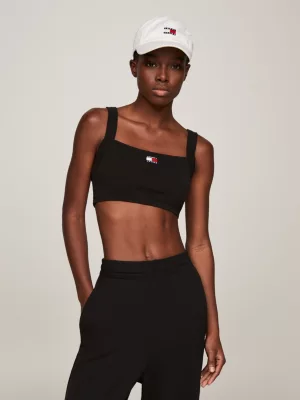 Top cropped canelado Badge Ultra