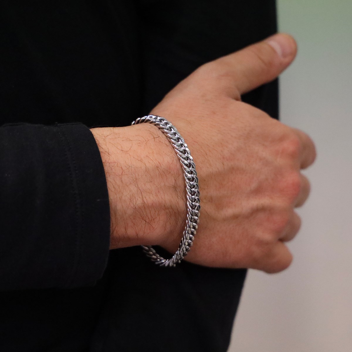 Bracelet Petite Chaine Acier Inoxydable-210