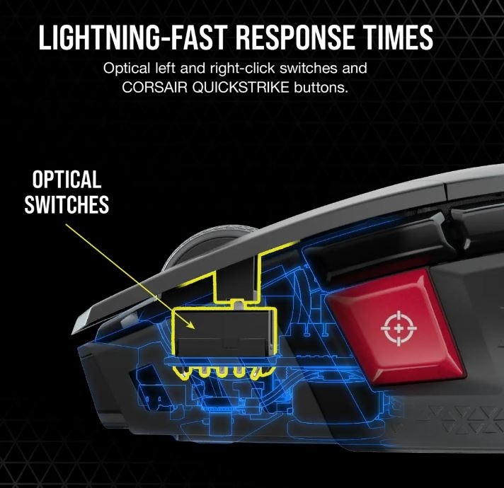 Corsair Souris Gamer M65 ULTRA WIRELESS RGB