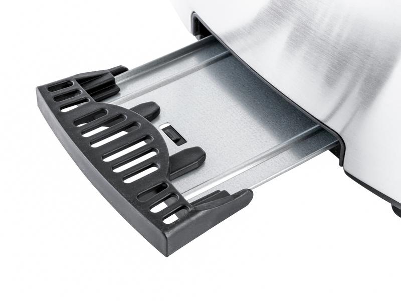 FURBER Toaster Crusty Silber Toaster zum gleichzeitigen Rösten von 2 Brotscheiben