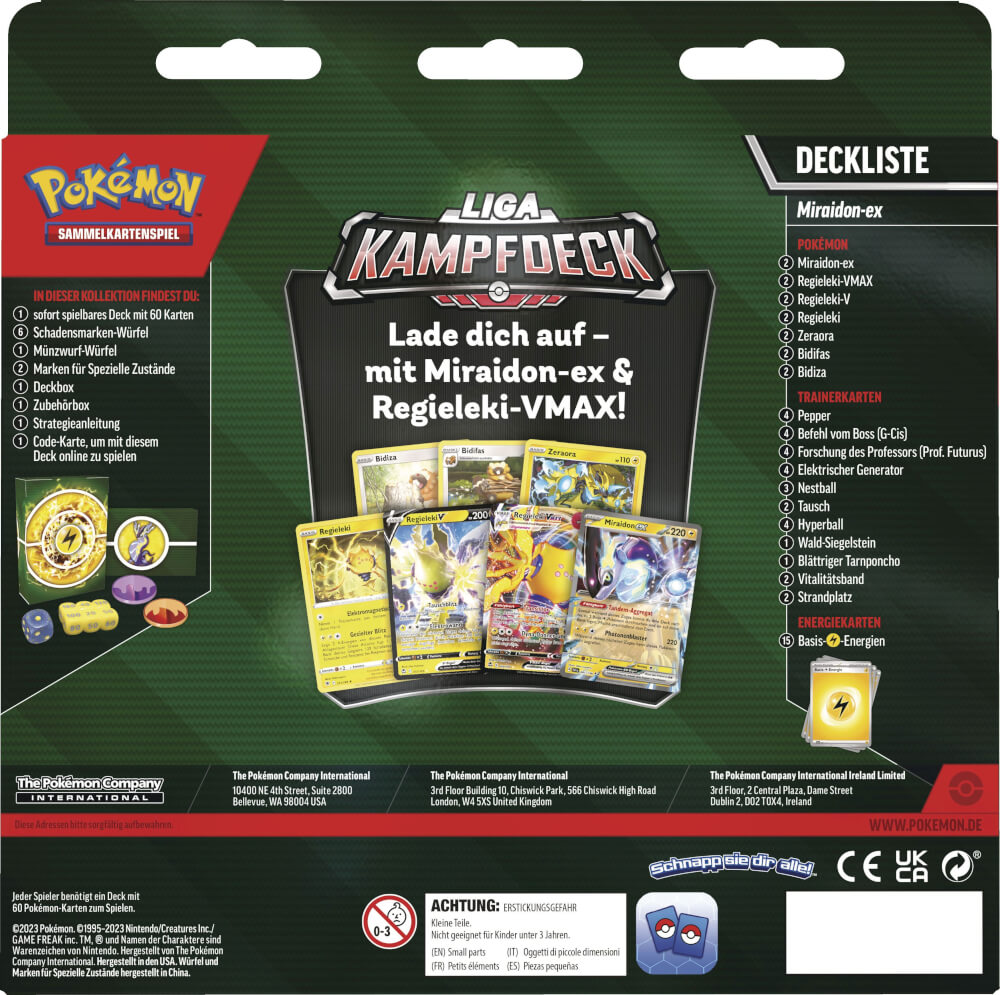 Pokémon-Sammelkartenspiel: Liga-Kampfdeck Miraidon-ex