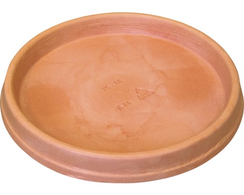 Bloempotschotel, Marcella, kunststof, Ø 35 cm, H 3,5 cm, terracotta