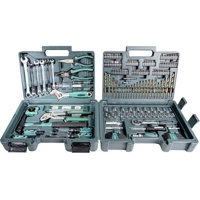BRÜDER MANNESMANN Jeu d'outils, 176 pièces, coffre à outils