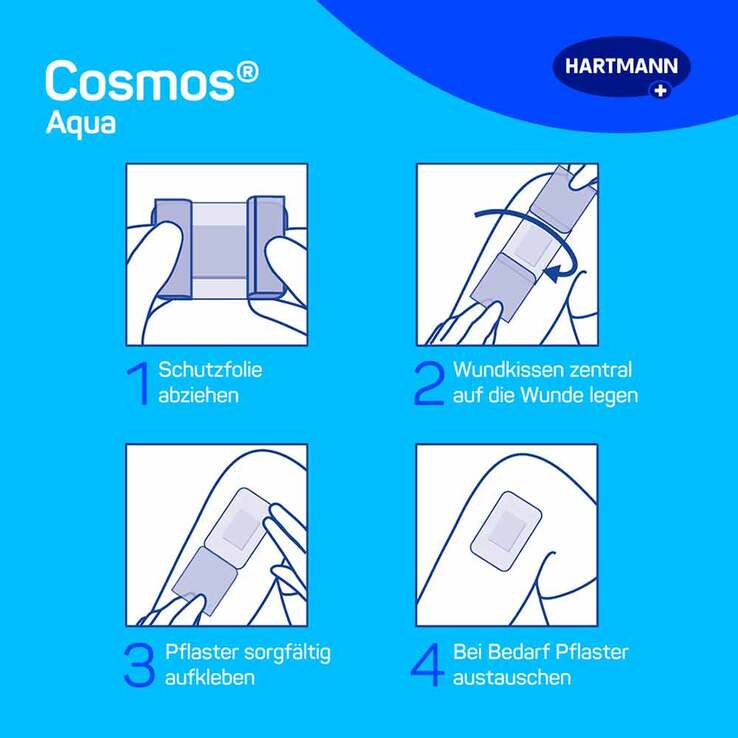 cosmos® aqua Pflaster 3 Größen, 20 St