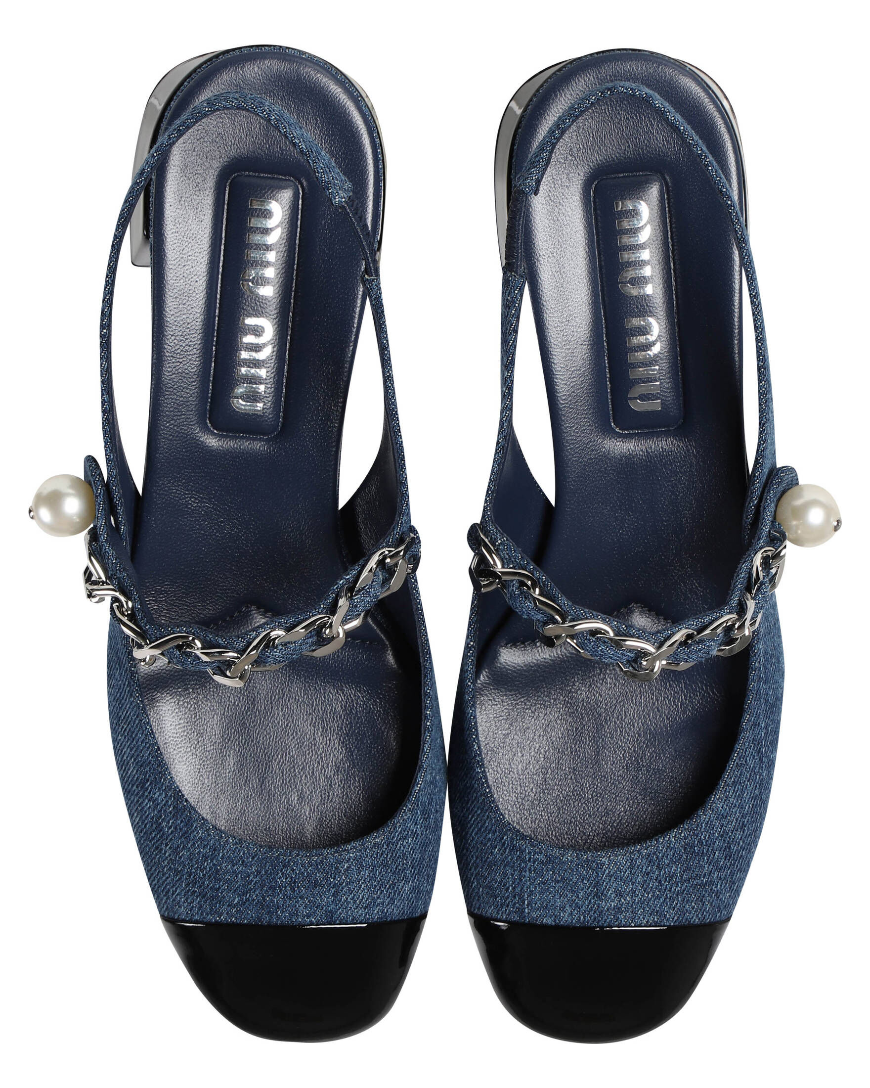 Miu Miu| Damen Slingpumps SLINGBACK PEARLS