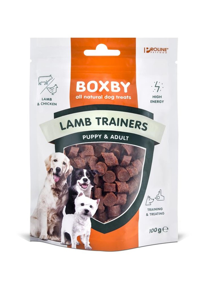 Boxby -BLAND 4 FOR 119 - Lamme Trainer 100g.