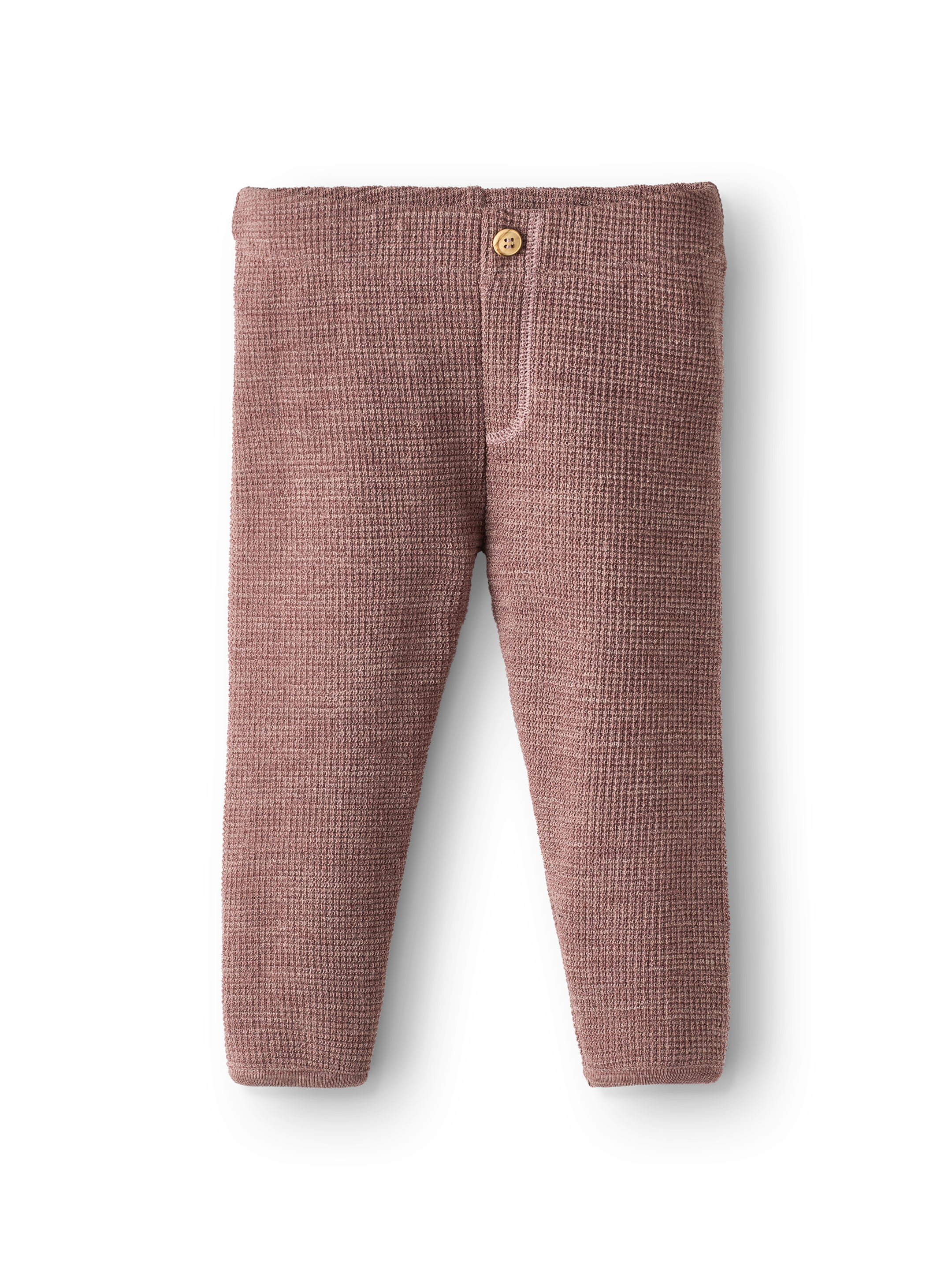 Broek met wafelpatroon in merinowol voor baby’s
