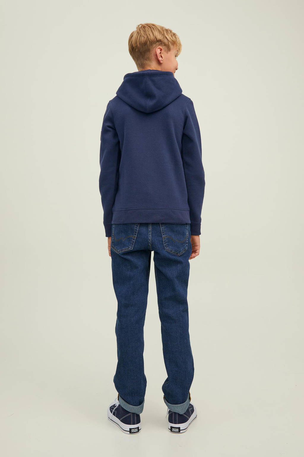 JACK & JONES hoodie JCOCLASSIC donkerblauw