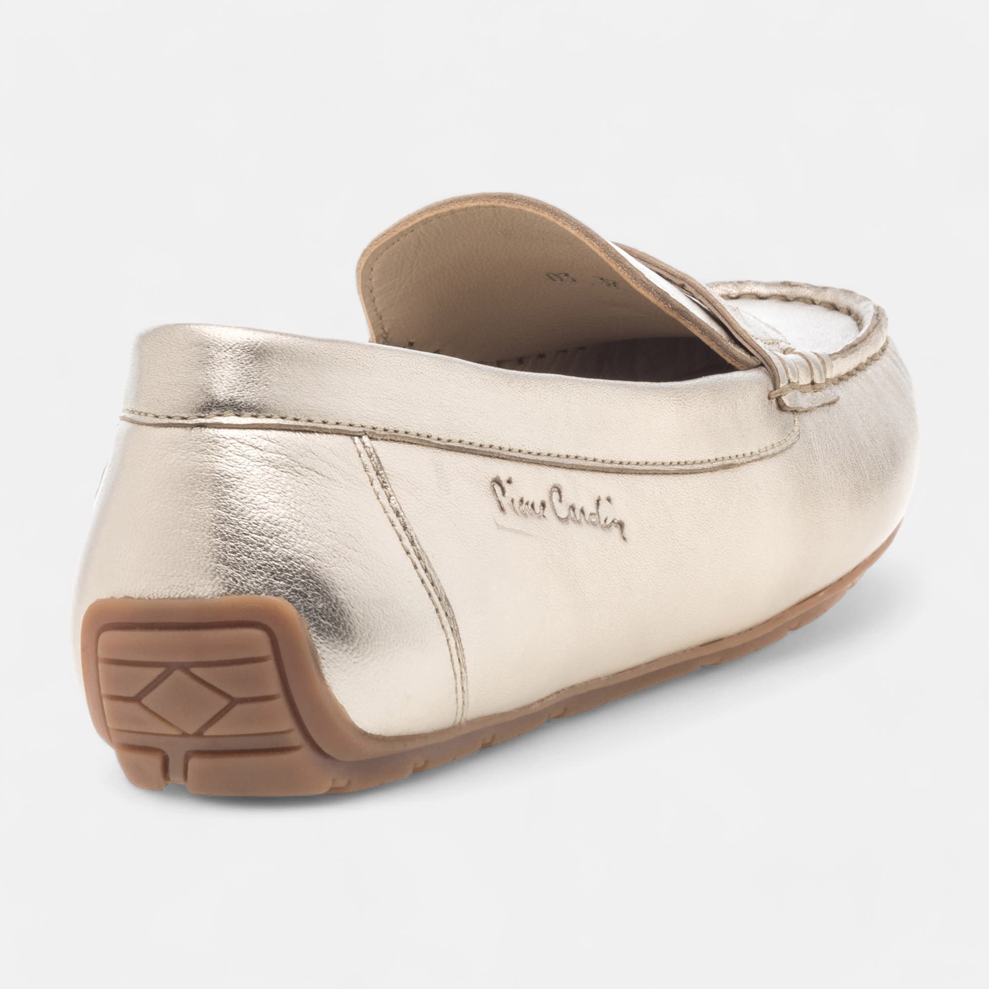 Mocassins Femme en cuir or
