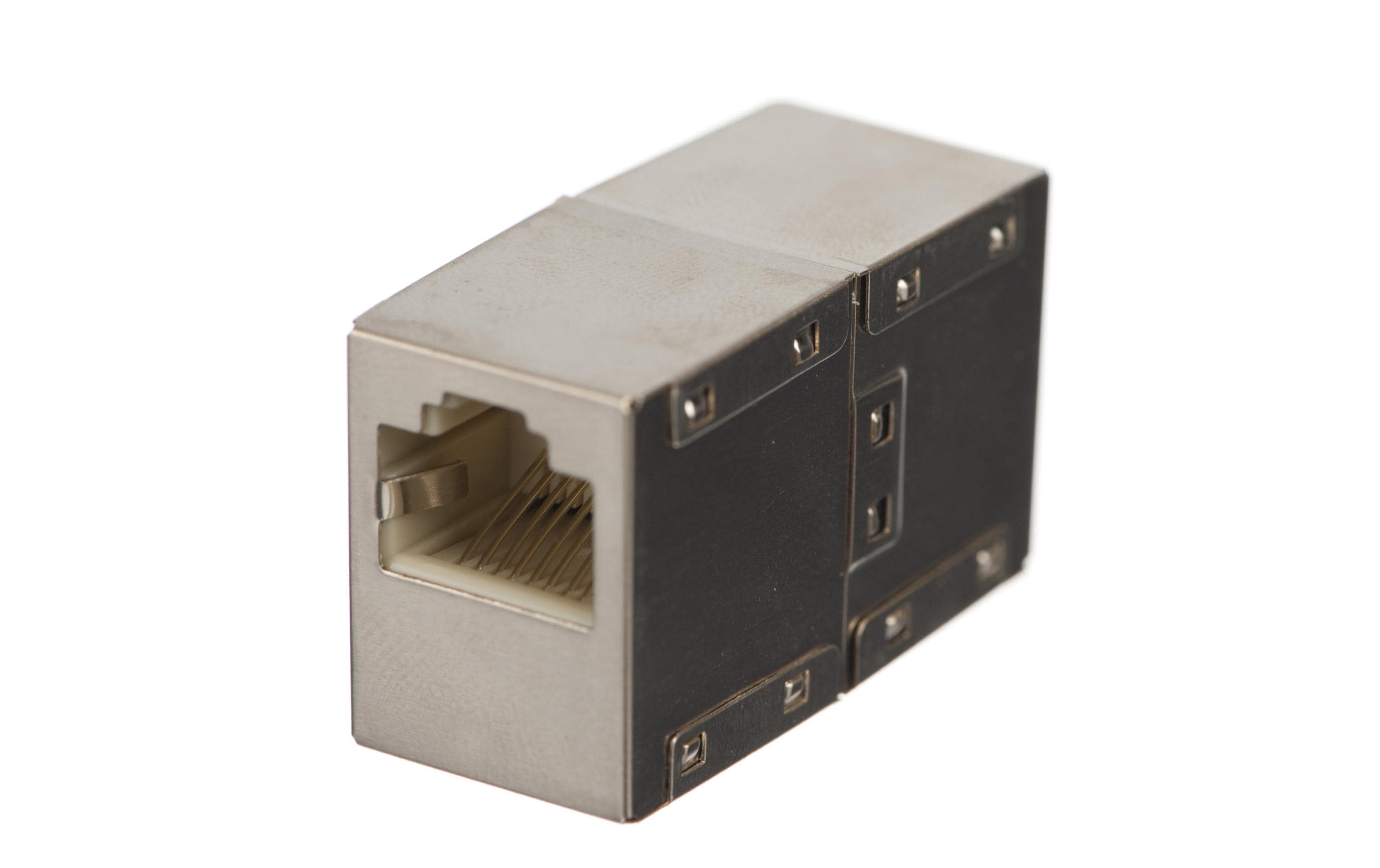 Kupplung RJ45 Cat.6 geschirmt, 1 StückZur Verlängerung von RJ-45 Kabeln
