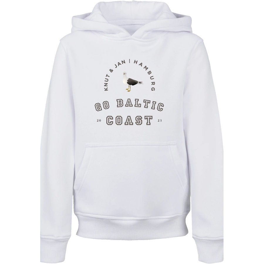 F4NT4STIC Hoodie Möwe Knut & Jan Hamburg weiß