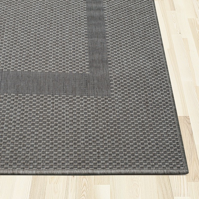 my home Teppich »Venedig Bordüre auch als Läufer erhältlich« rechteckig 3 mm Höhe In- und Outdoor geeignet, Sisal-Optik, Wetterfest & UV-beständig