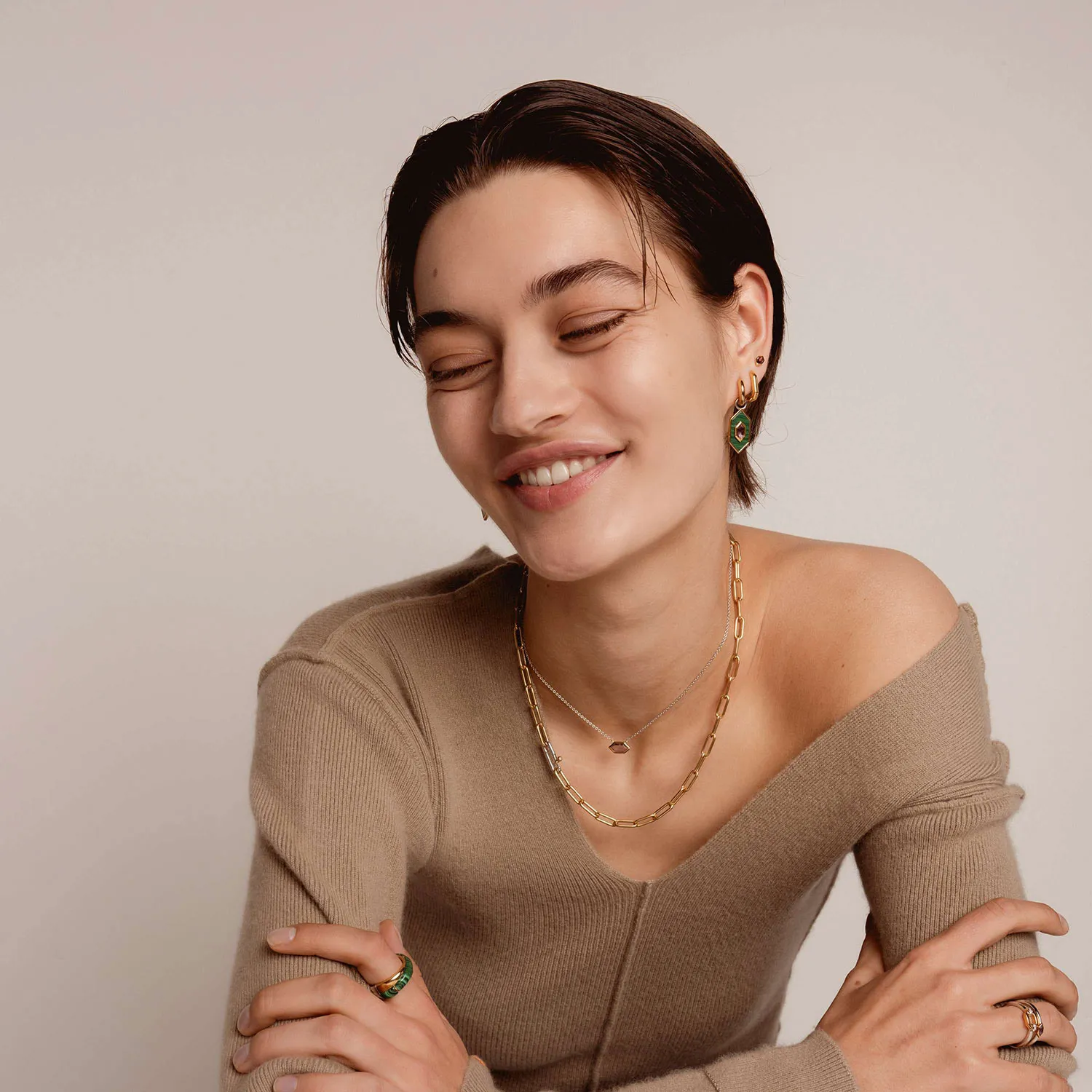 Ti Sento Milano Ring 18 kt. Forgyldt Sølv 12300ZY