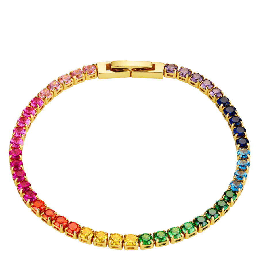 Orelia Jewellery Rainbow Tennis Bracelet