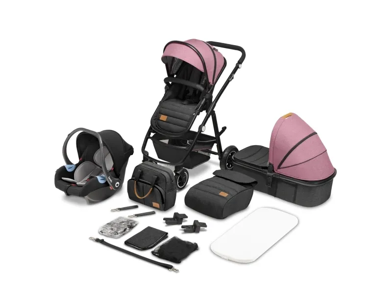 Lionelo Strollers - Lo-Amber 3In1 Pink Rose