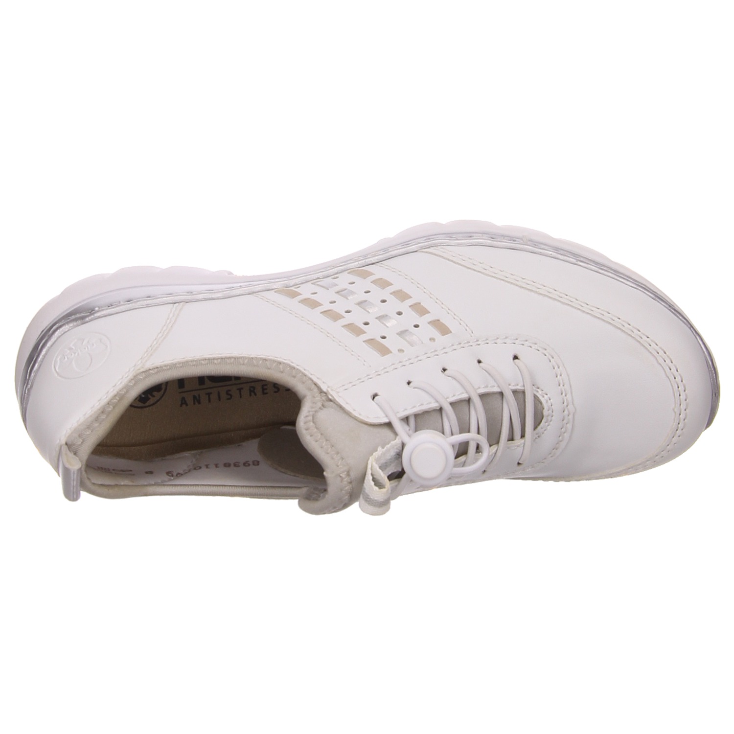Rieker Schnürhalbschuh weiß weiss/weiss kombi