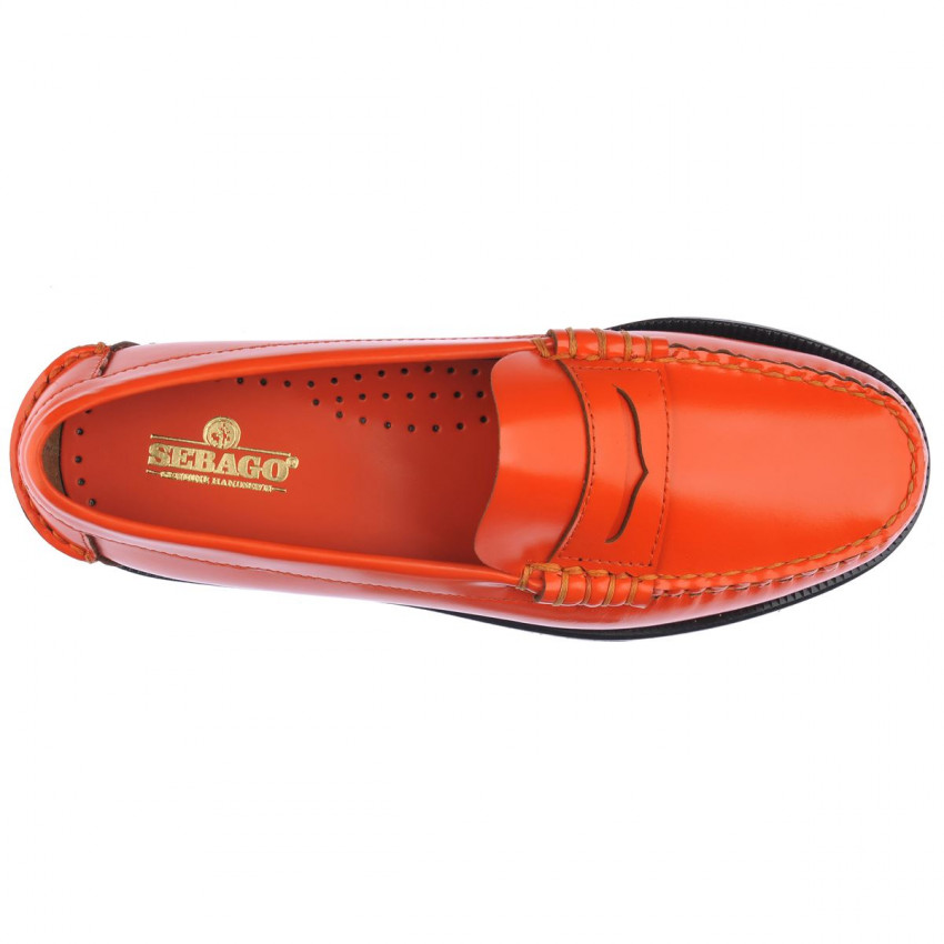DAN ORANGE OUTSIDERS MOCASSIN-Mocassin pour femme en cuir