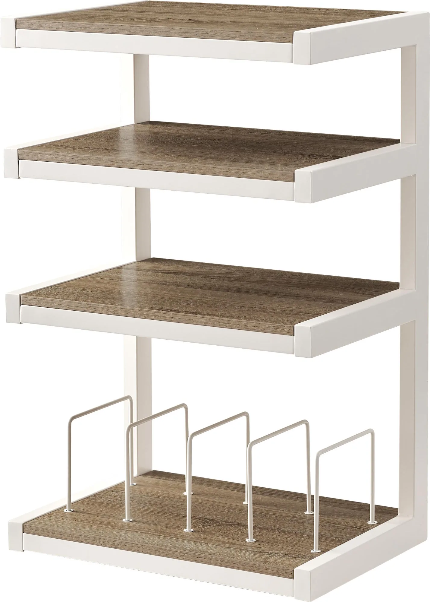 NorStone Esse hi-fi Vinyl blanc et chêne Meubles hi-fi