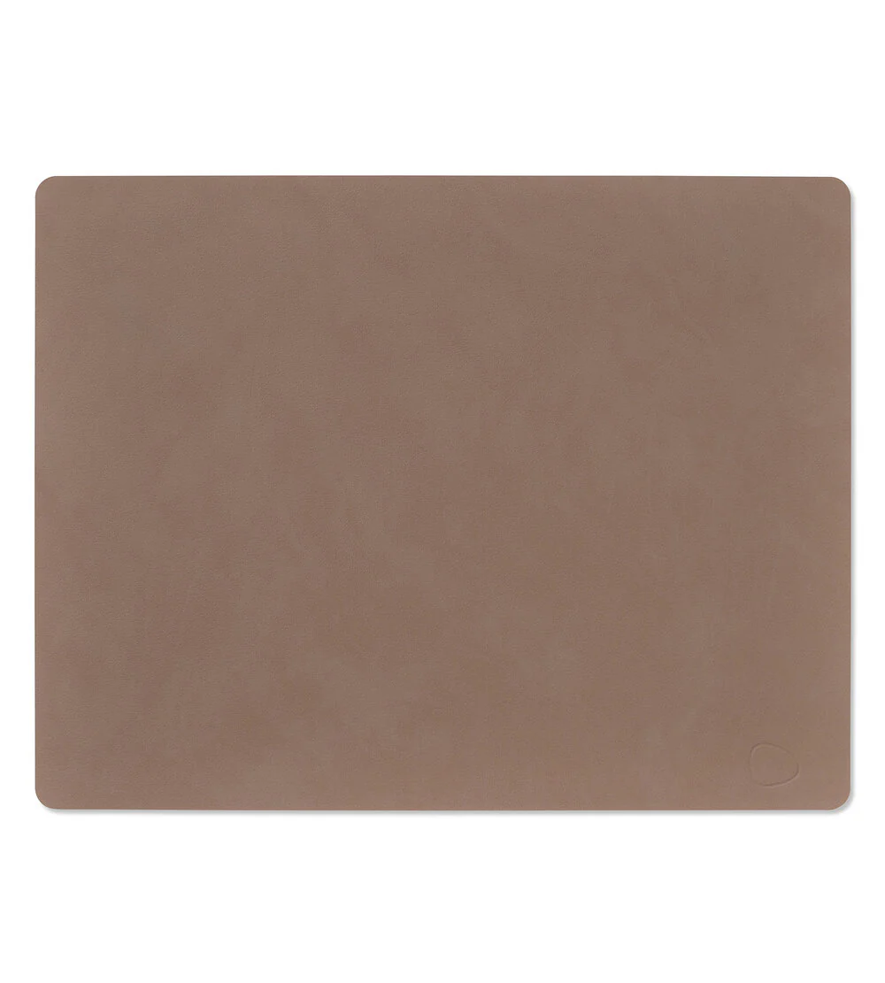 LIND DNA  Dækkeserviet, Large Square - Truffle