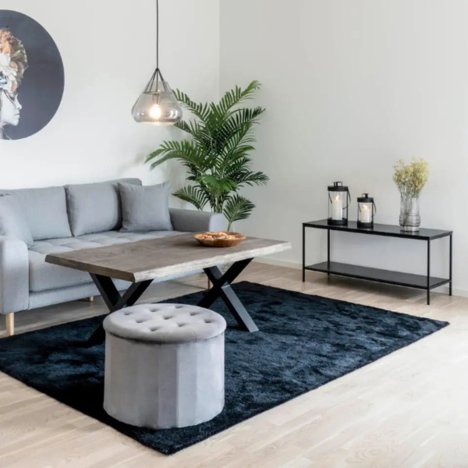 Tv-Meubel Zwart - Metaal & Melamine - Kast Vita