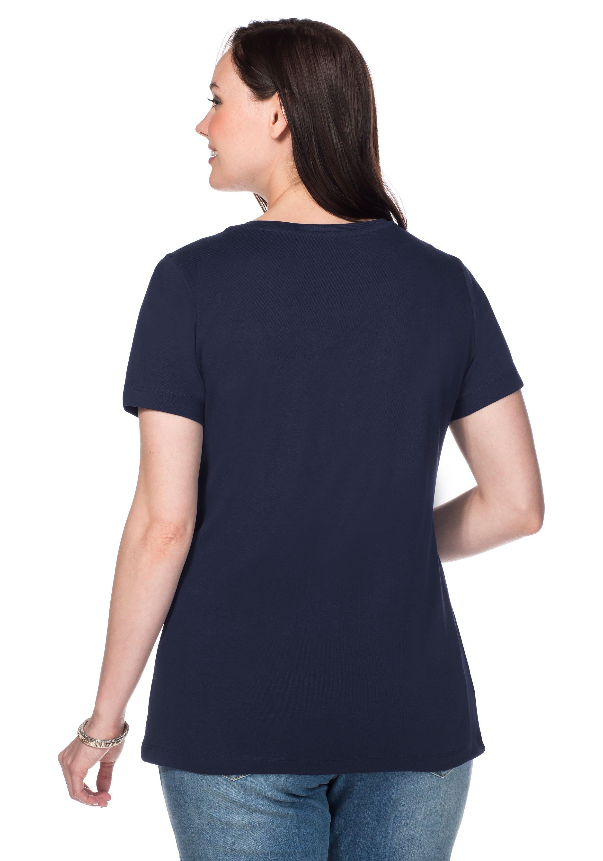 T-Shirt mit V-Ausschnitt