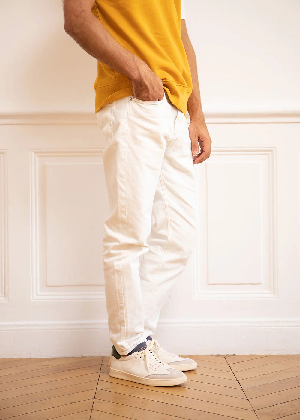 SNEAKERS KOMBO 002 CUIR BLANC