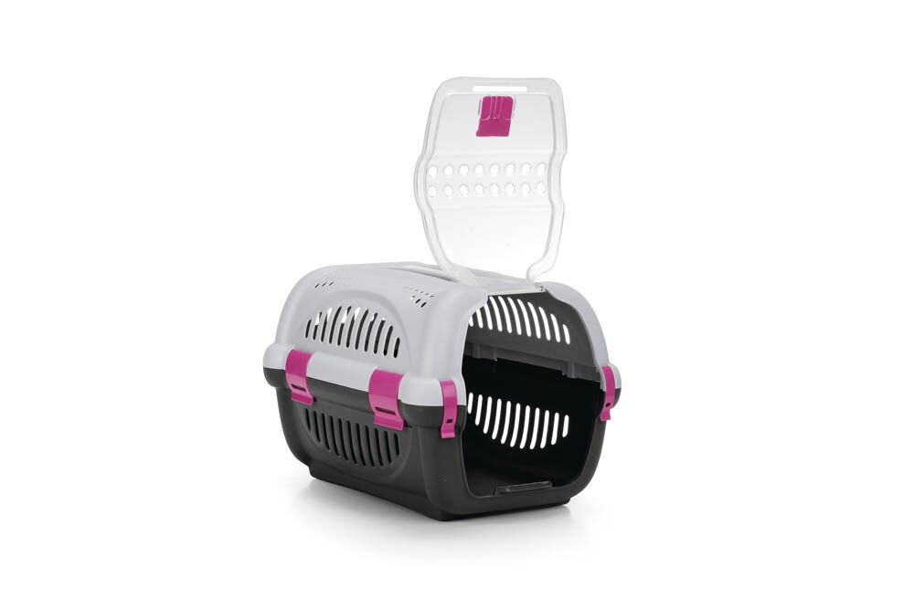 Beeztees Rhino - Reismand - Grijs Roze - 33x34.5x51 cm