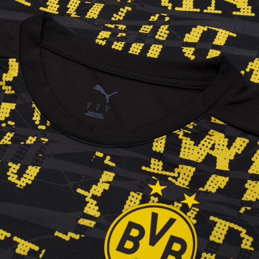 Dortmund T-shirt d'Entraînement Avant-Match - Noir/Faster Yellow Enfant