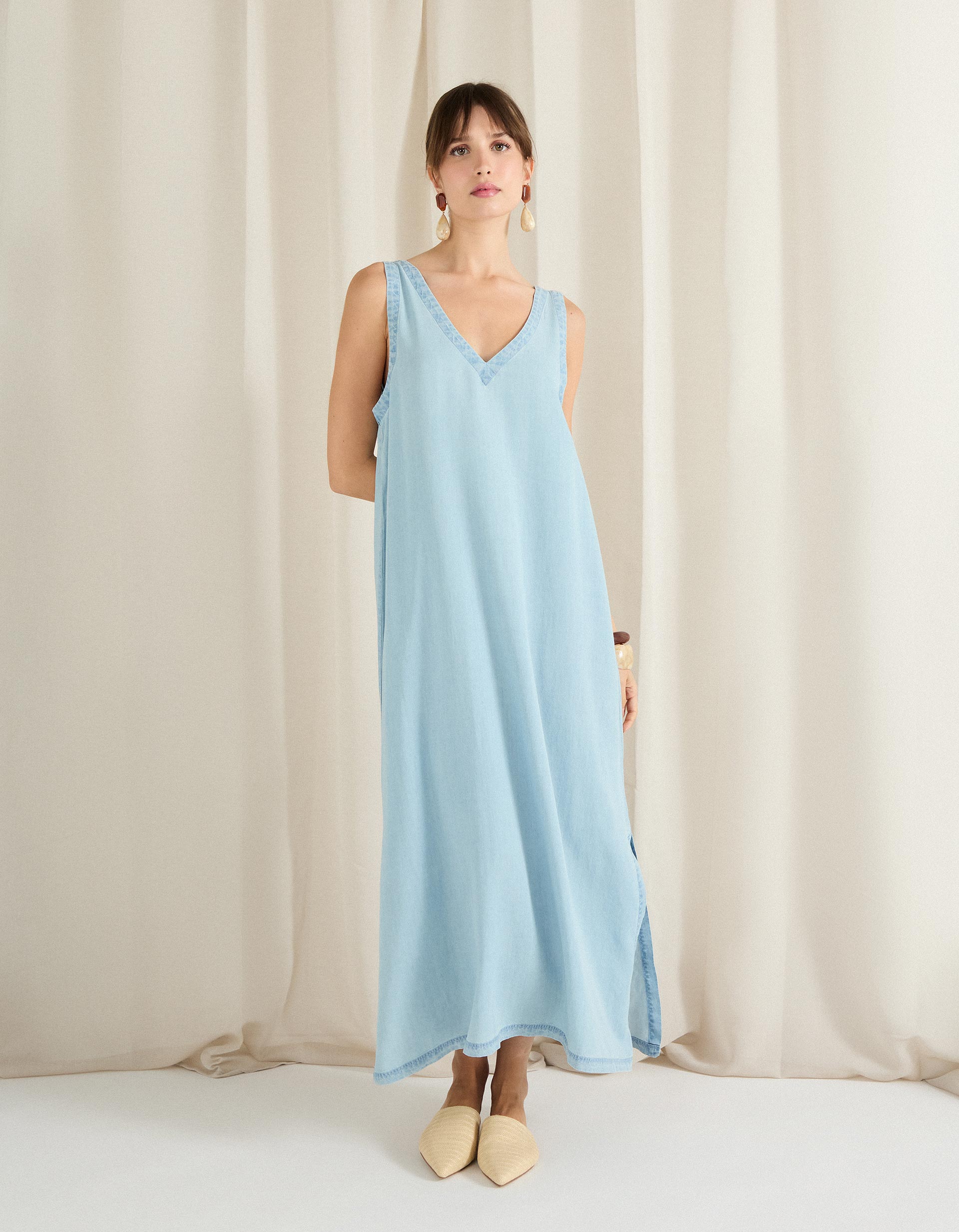 Vestido Liocel, Mulher, Azul Claro