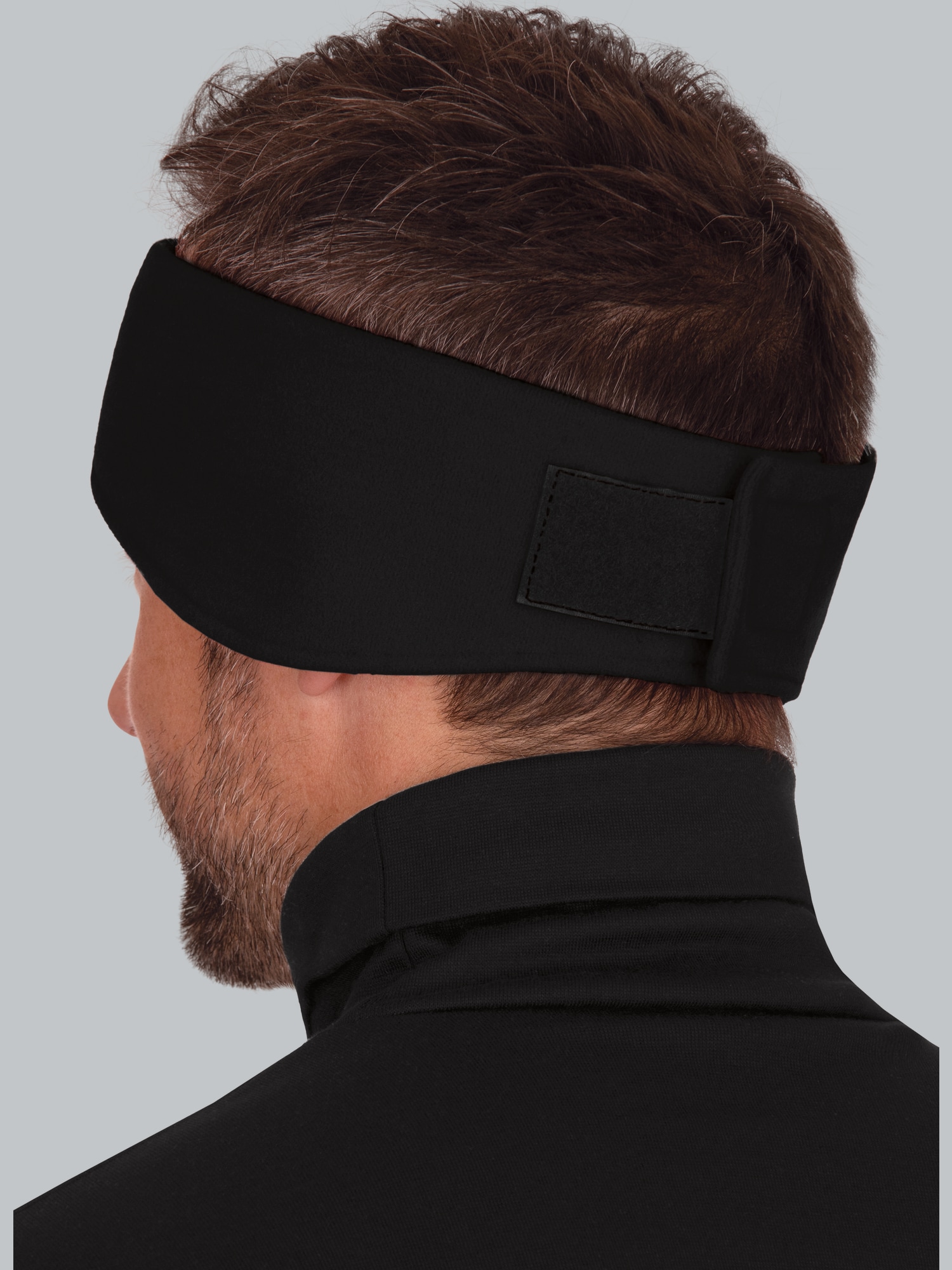 Fleecestirnband Schwarz