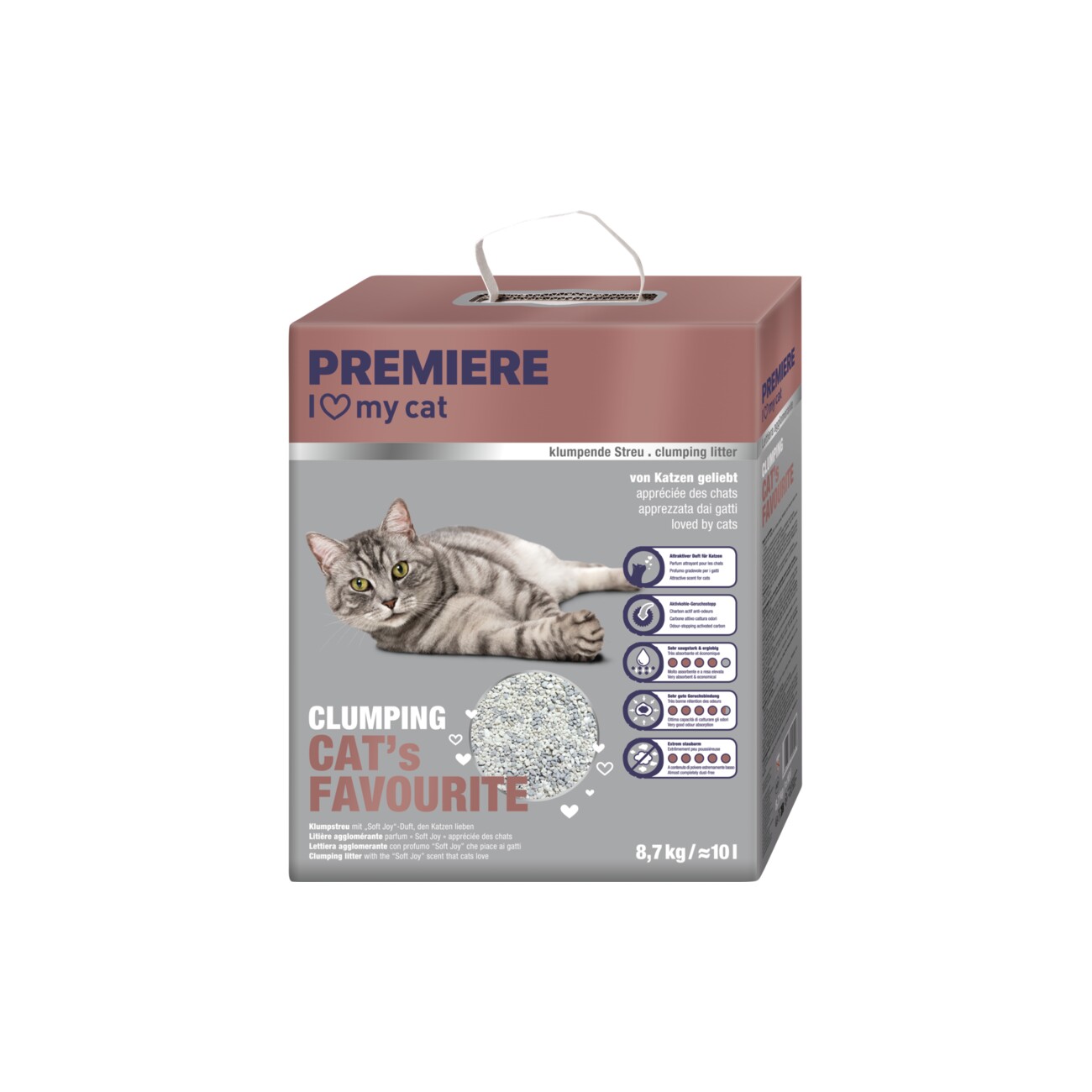 PREMIERE Cat's Favourite Klumpstreu Adult 10 l