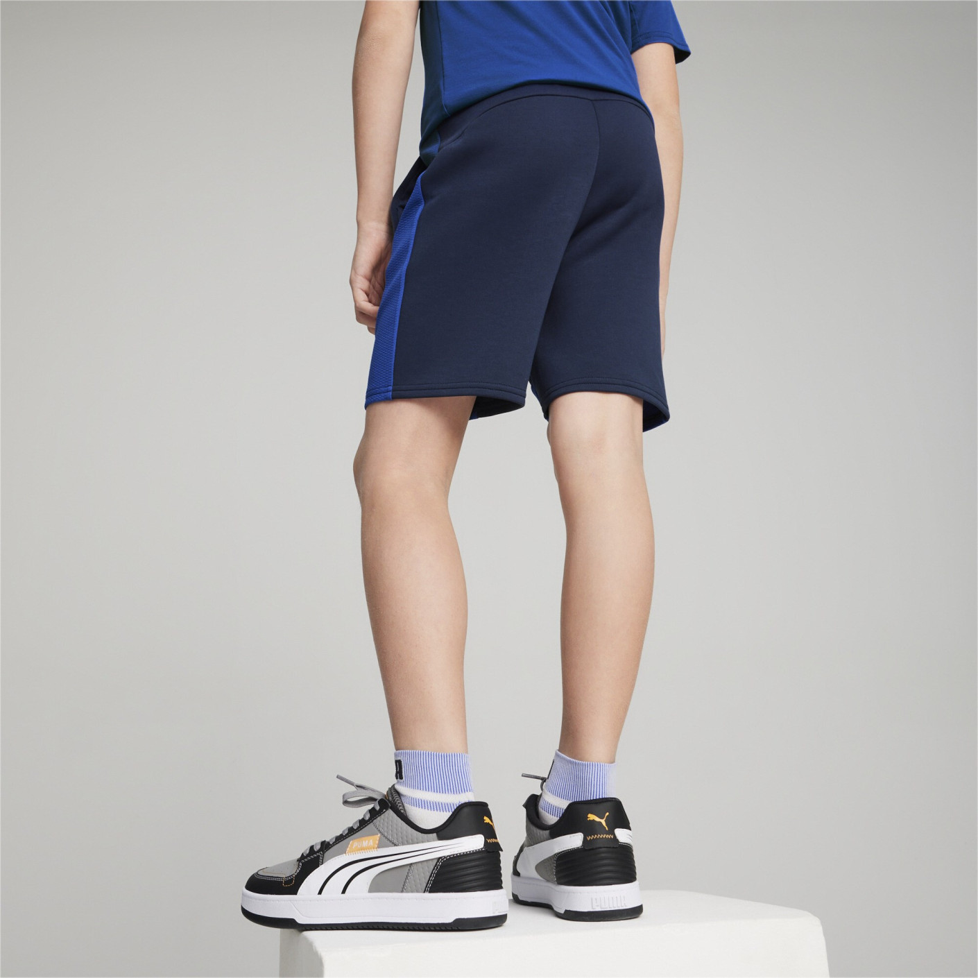 PUMA Evostripe Broekje Kids Donkerblauw Blauw Wit