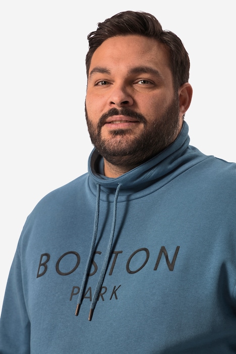 Boston Park Sweatshirt, Stehkragen, Schriftzug