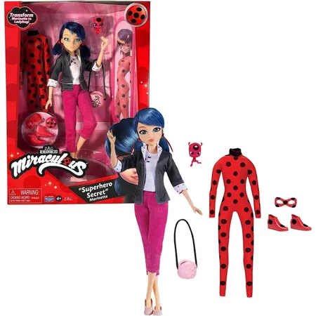 Bandai Miraculous Puppe Marinette 26 cm + 2 Outfits