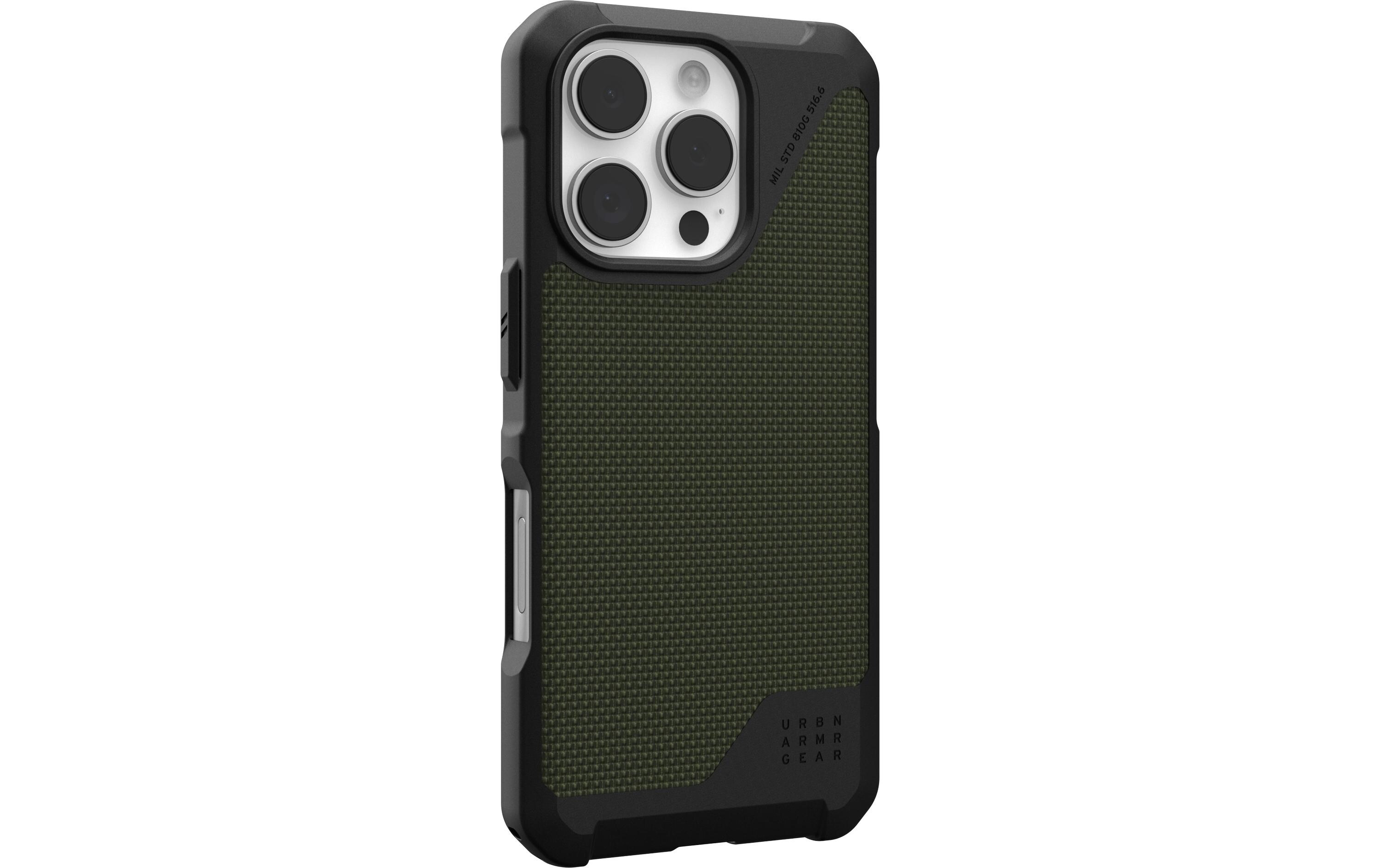 Back Cover Metropolis LT iPhone 16 Pro Kevlar OliveSchutzhülle für das Apple iPhone 16 Pro