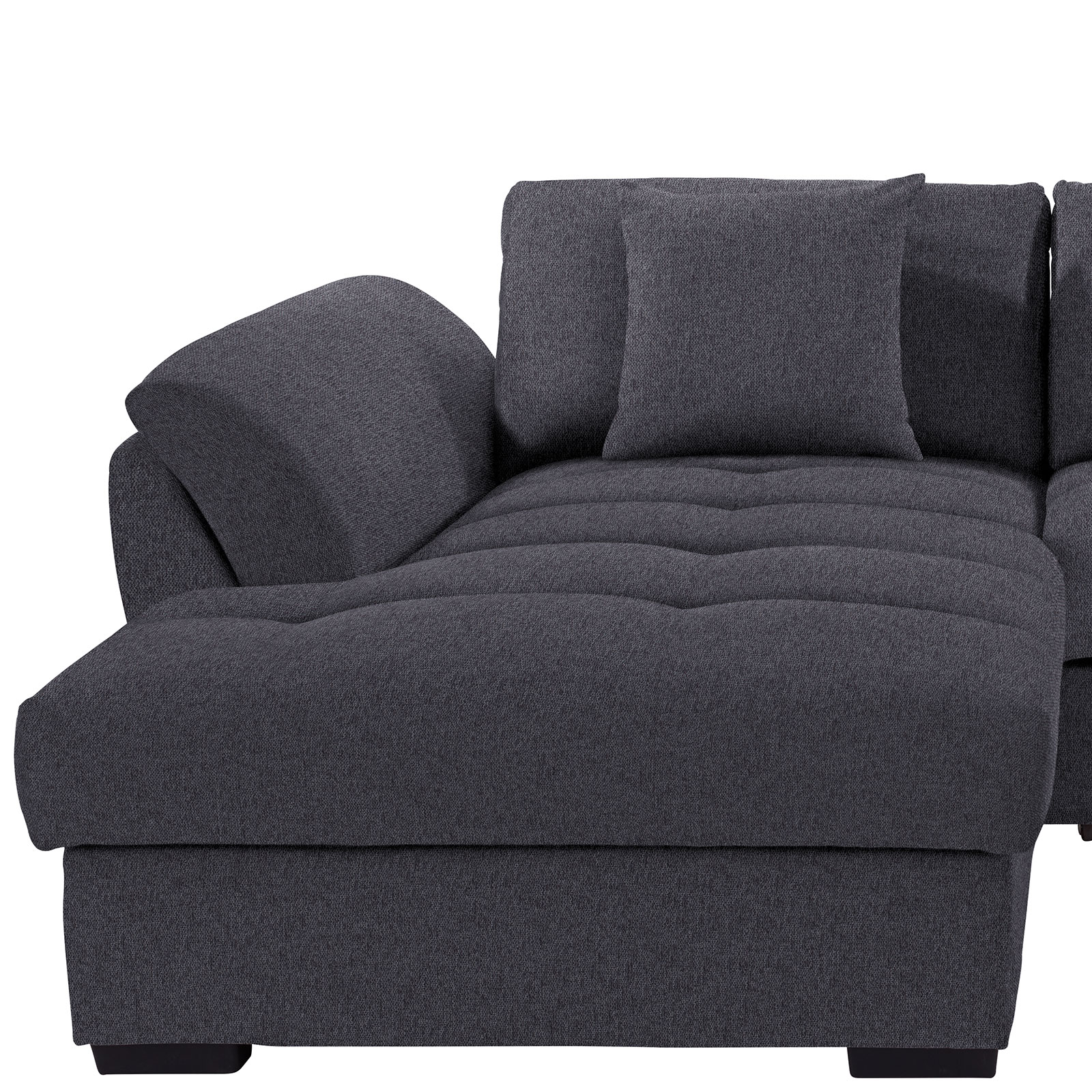Ecksofa - graphit - Liegefunktion - Recamiere links