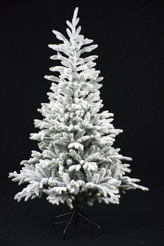 Kingston - Flocked - Kunstkerstboom - Groen - 180 cm - Ø 116 cm - 559 tips - Besneeuwd - Metalen Voet