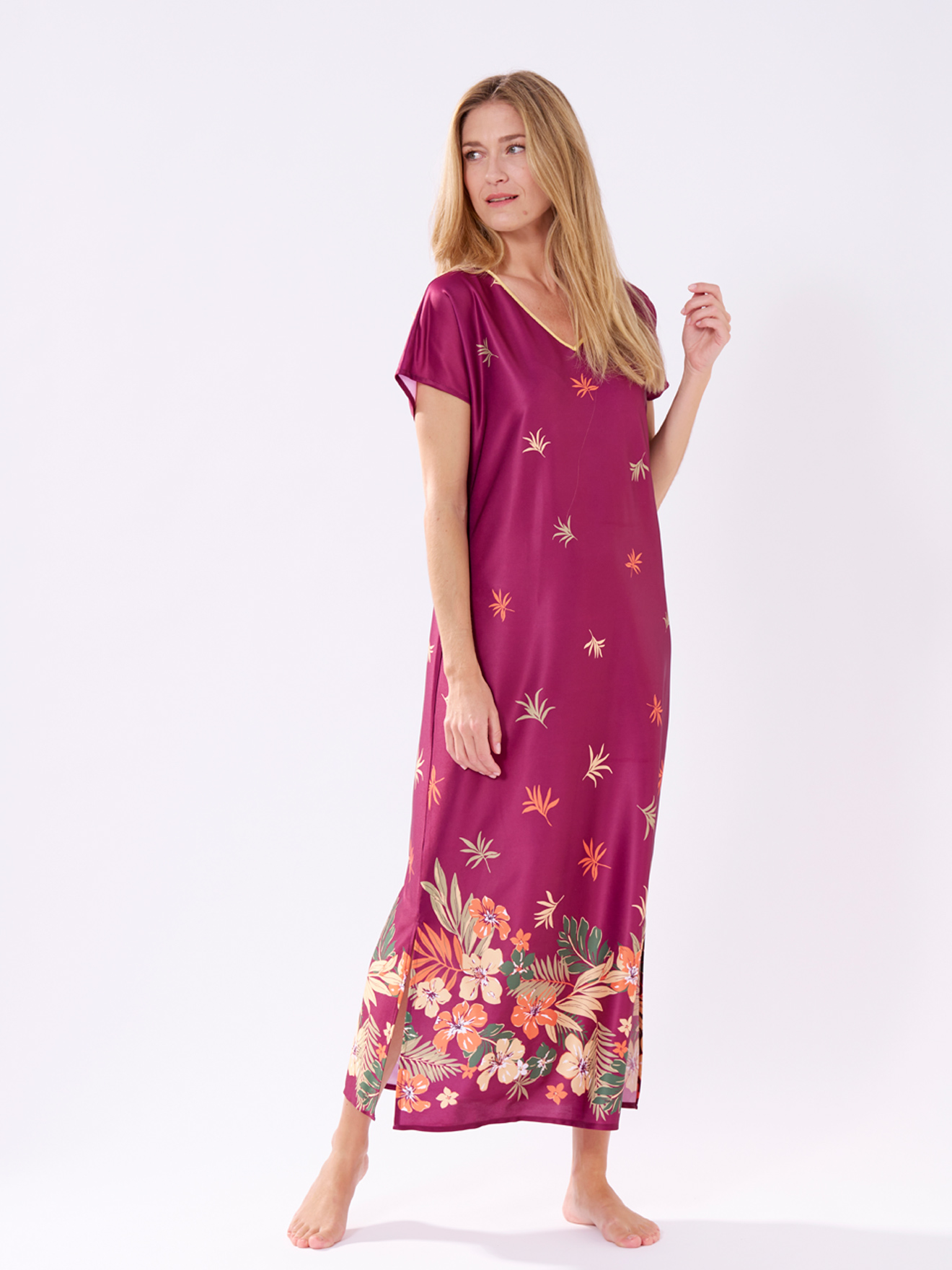 Robe d'hôtesse fluide à enfiler