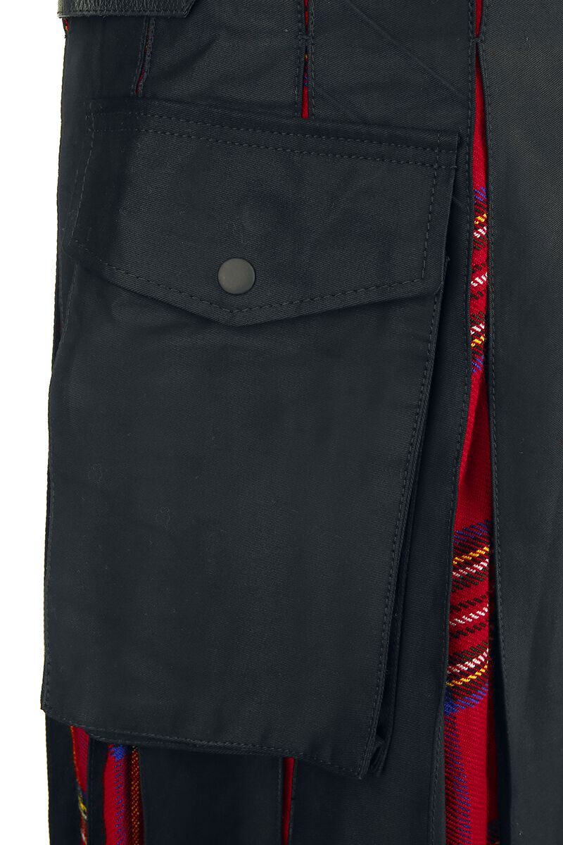 Kilt Tartan Noir | Altana Industries Jupe mi-longue